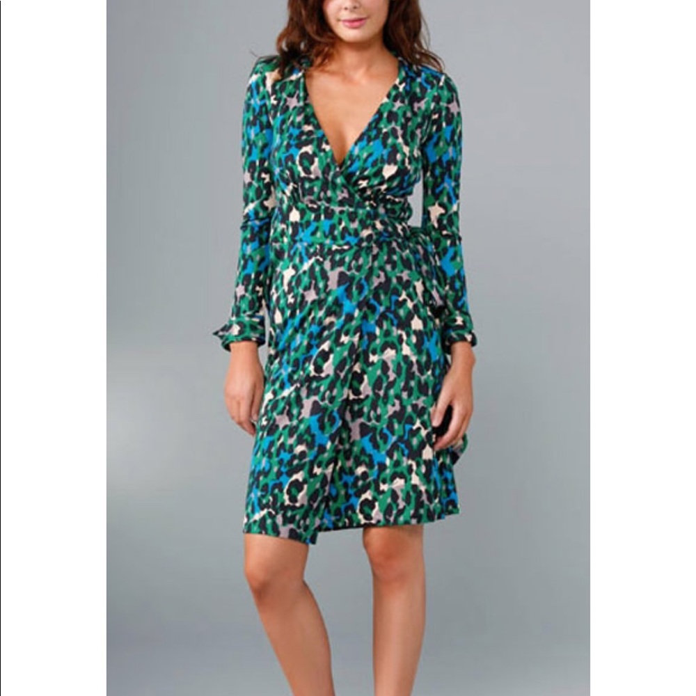 Diane von Furstenberg leopard wrap dress